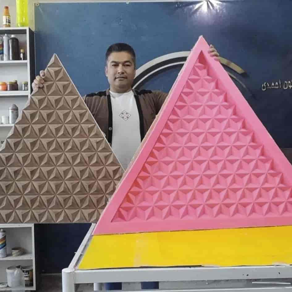 Fiberglas kalıp ile geometrik tasarımlı silikon kalıp